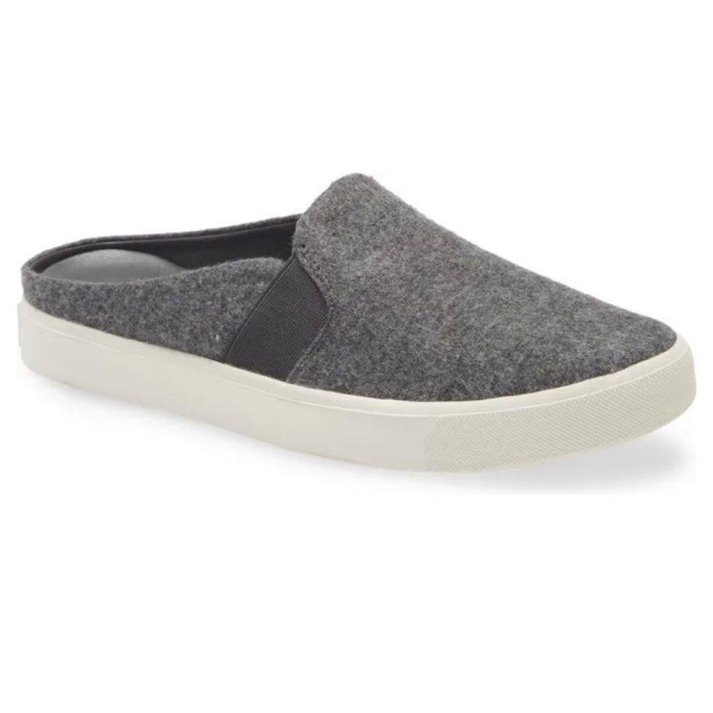 Vince Grey Mule slips ons
